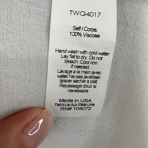 TT Beach Shell Half Sleeve V-Neck Button-Down Tie Waist Erin Maxi Dress Size XS - Picture 10 of 10